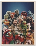 Jim Henson 8'' x 10'' Signed Photo Surrounded by His Muppets